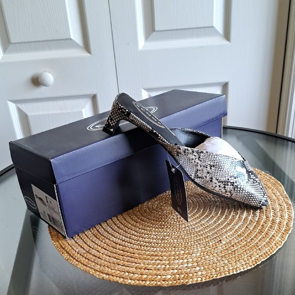 Black and White Loafers with Slip-On Design